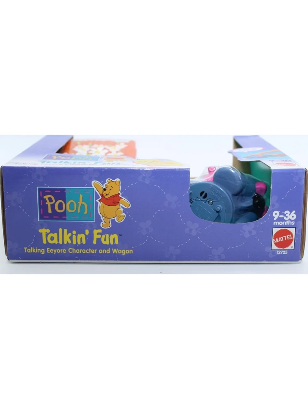 NIB VTG Disney Pooh Talkin' Fun Talking Eeyore Character And Wagon Toy 9-36 Mo.